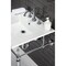 Fauceture KVPB25227W8CP 25-Inch Console Sink with Brass Legs (8-Inch, 3 Hole), White/Polished Chrome KVPB25227W8CP - alternate 2